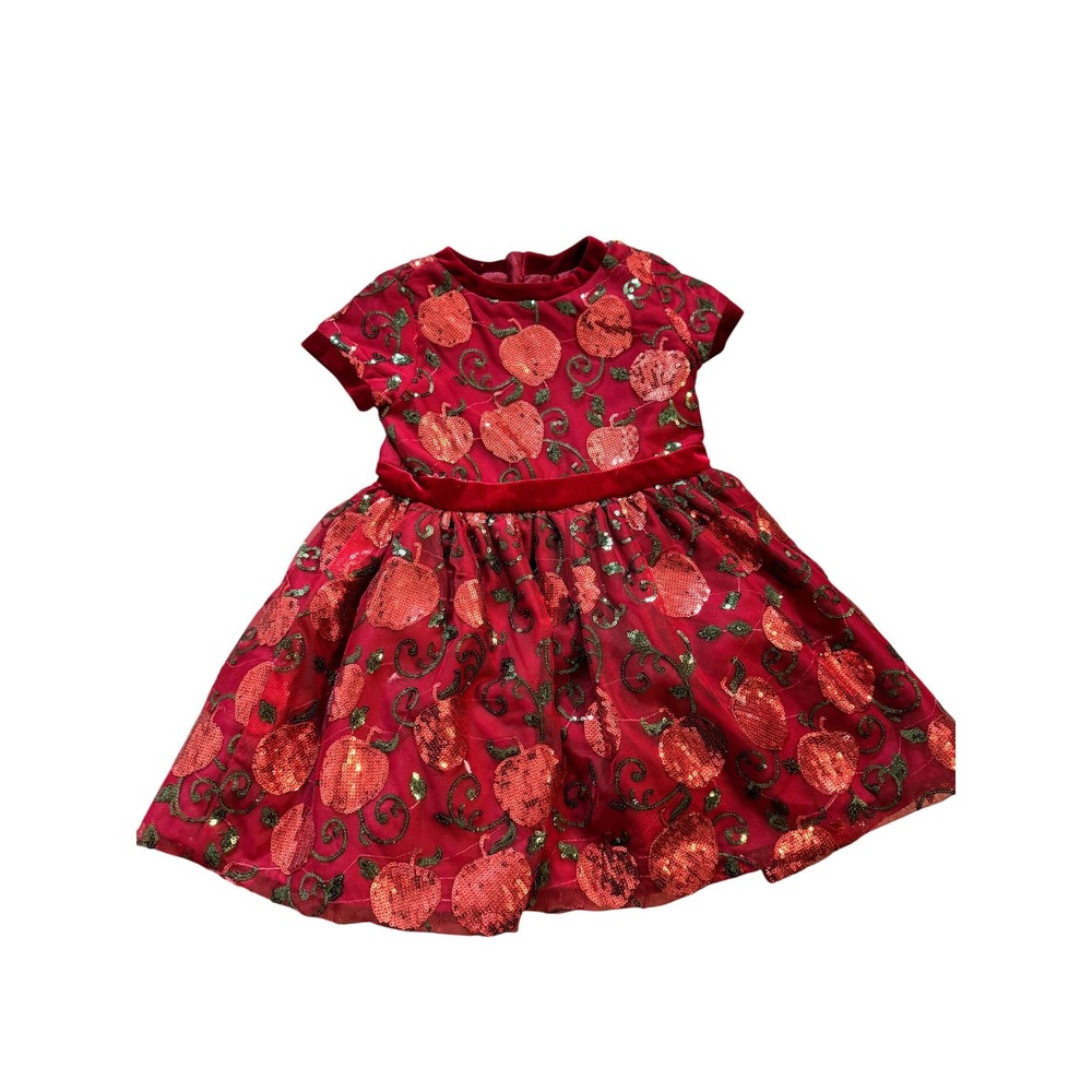 Disney Princess Snow White Red Sequin Apple Tulle Dress Toddler Girls Size 3